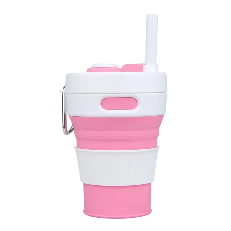 350ML Collapsible Travel Silicone Coffee Cup - Portable Multi-Function Drinkware