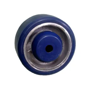 3" x 1-1/4" Polyon Aluminum Wheel Blue/Silver - 380 lbs. Capacity