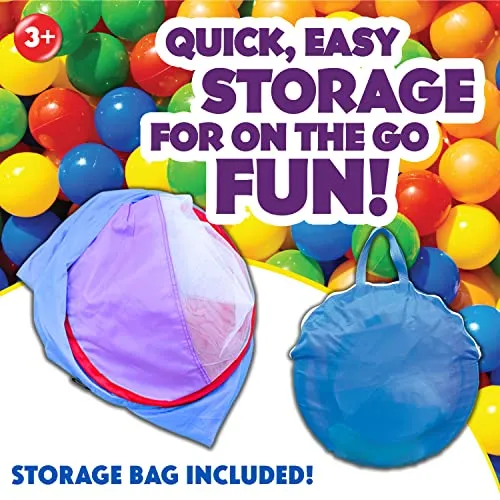 7 Piece Pop Up Tent with Bonus Play Balls - Play Tents with Tunnels and Ball Pit for Kids - Amazon Exclusive - Sunny Days Entertainment