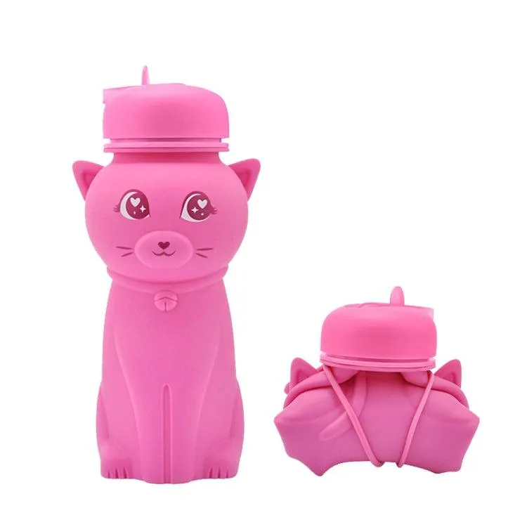 Adorable Collapsible Cartoon Water Bottle for Sports