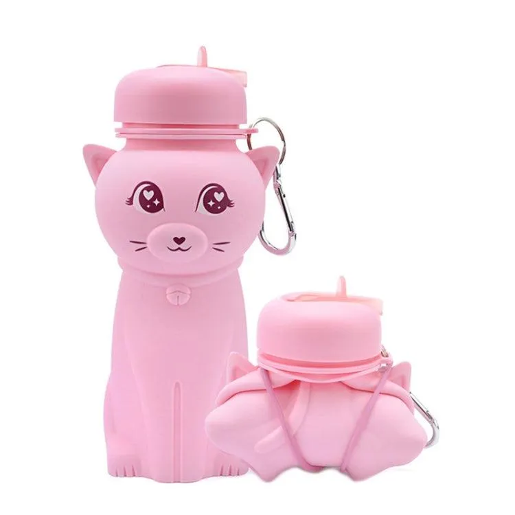 Adorable Collapsible Cartoon Water Bottle for Sports