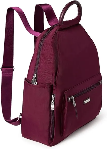 Baggallini Women's All Day Backpack, Eggplant