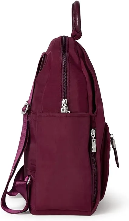 Baggallini Women's All Day Backpack, Eggplant