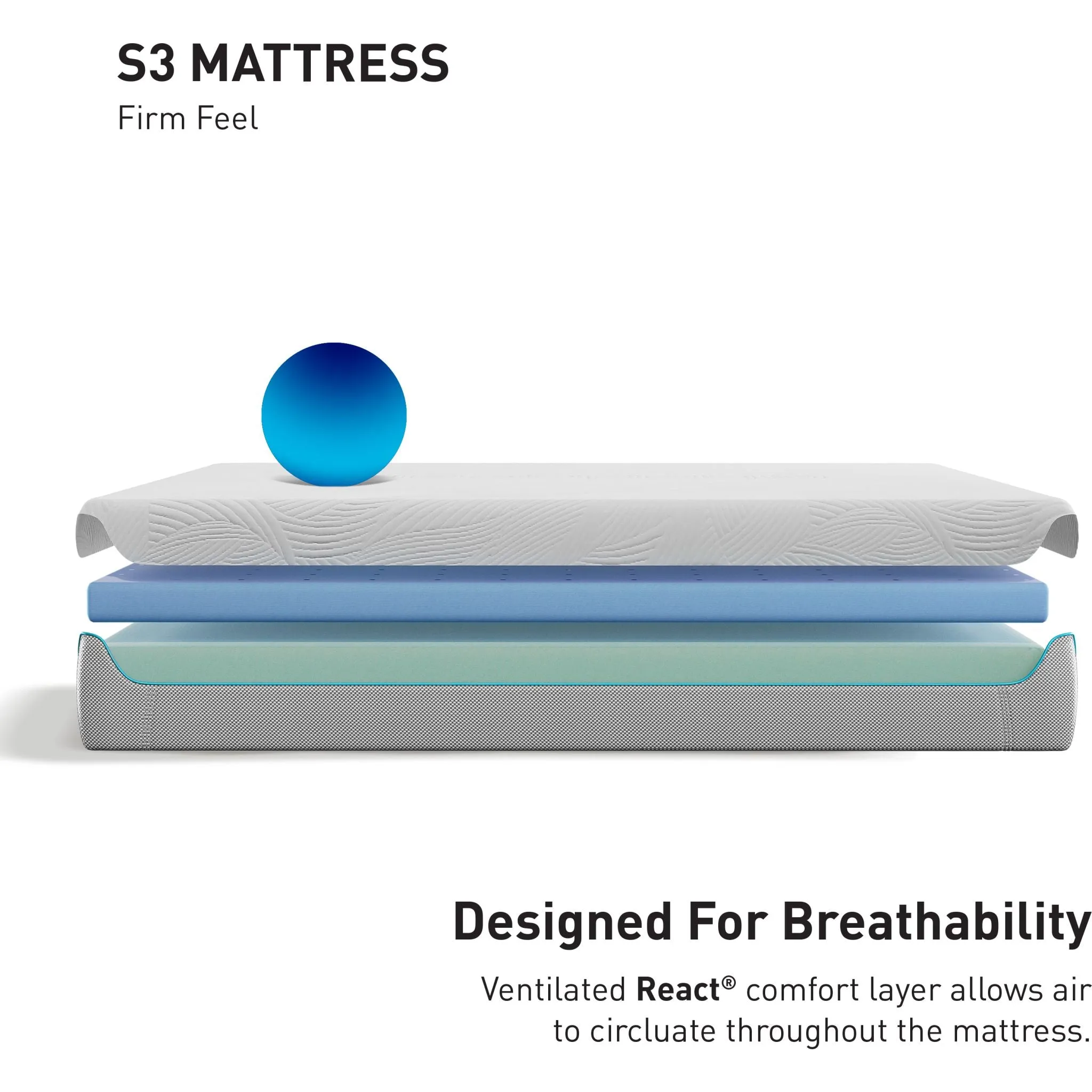 Bedgear S3 10" Firm Performance Mattress