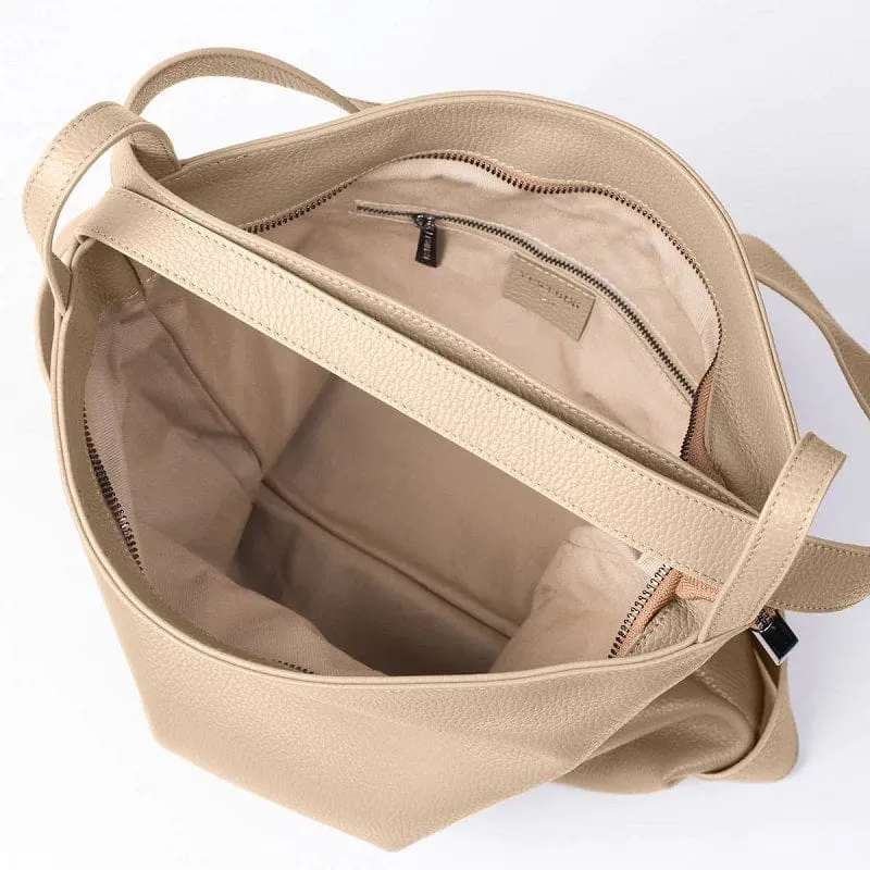 Bella 2-1 Convertible Backpack Tote | Beige