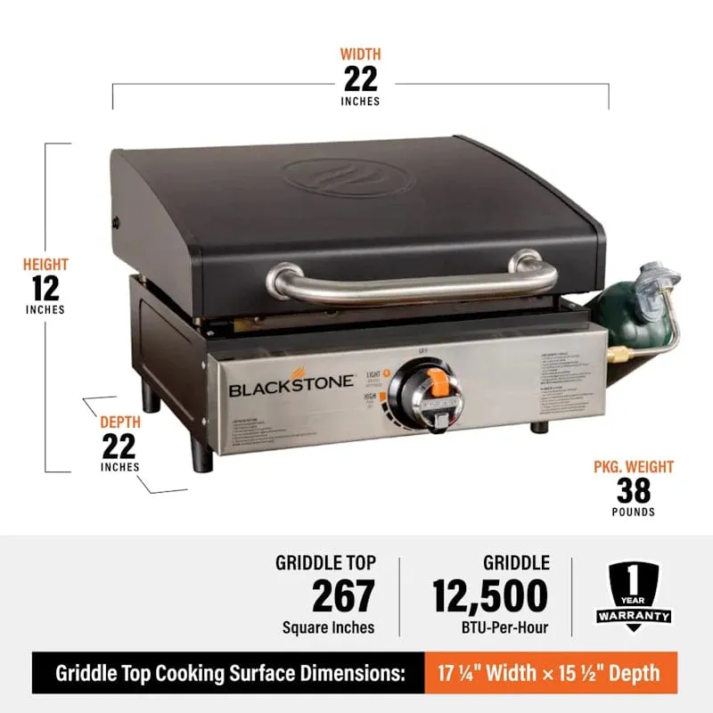 Blackstone  17" Griddle with  Hood