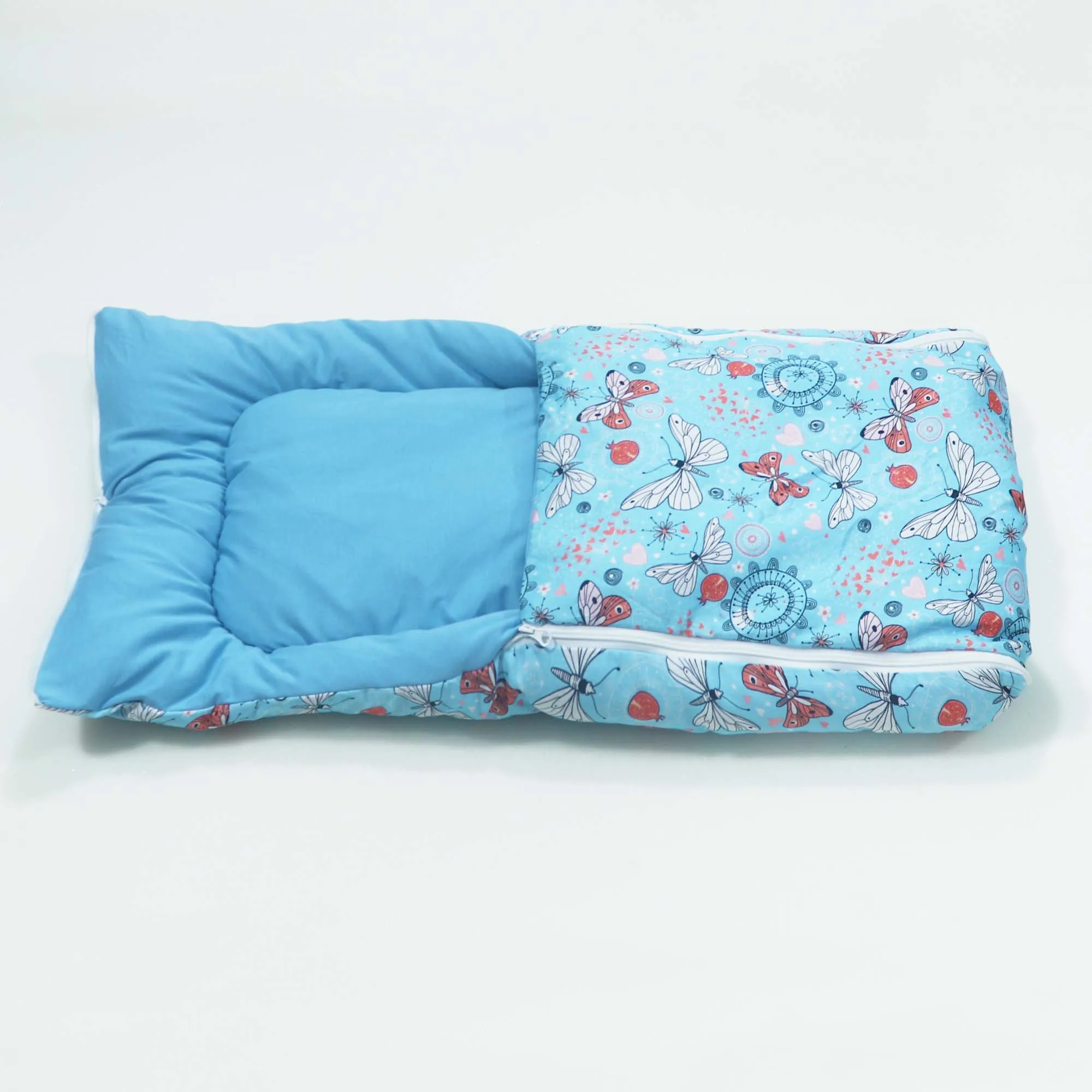 Blue Butterfly Baby Sleeping Bag N Carrier