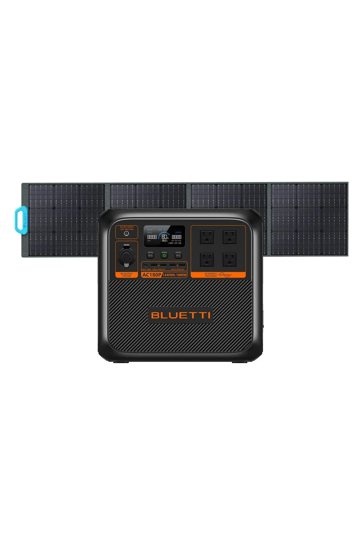 BLUETTI AC180P Solar Portable Power Station | 1,800W 1,152/1440Wh