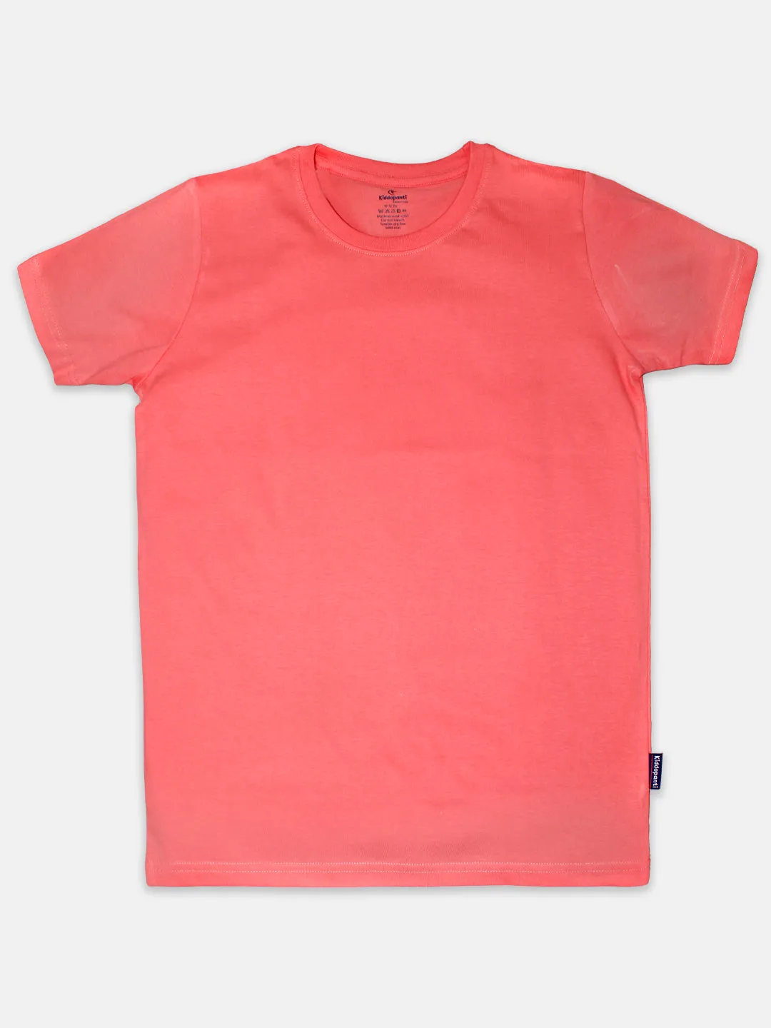 Boys Solid Half Sleeve Round neck Tee