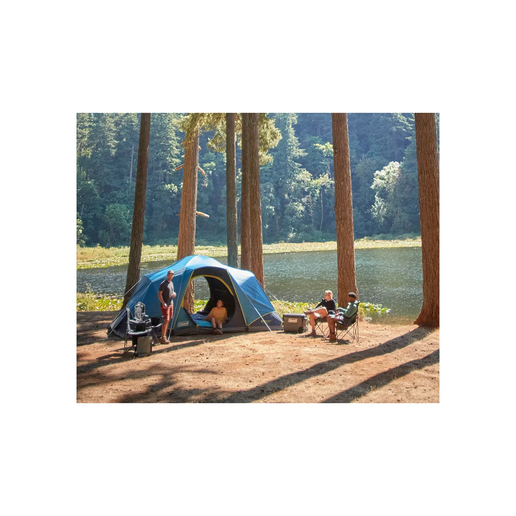 Coleman Skydome XL 10-Person Camping Tent w/Dark Room [2155783]