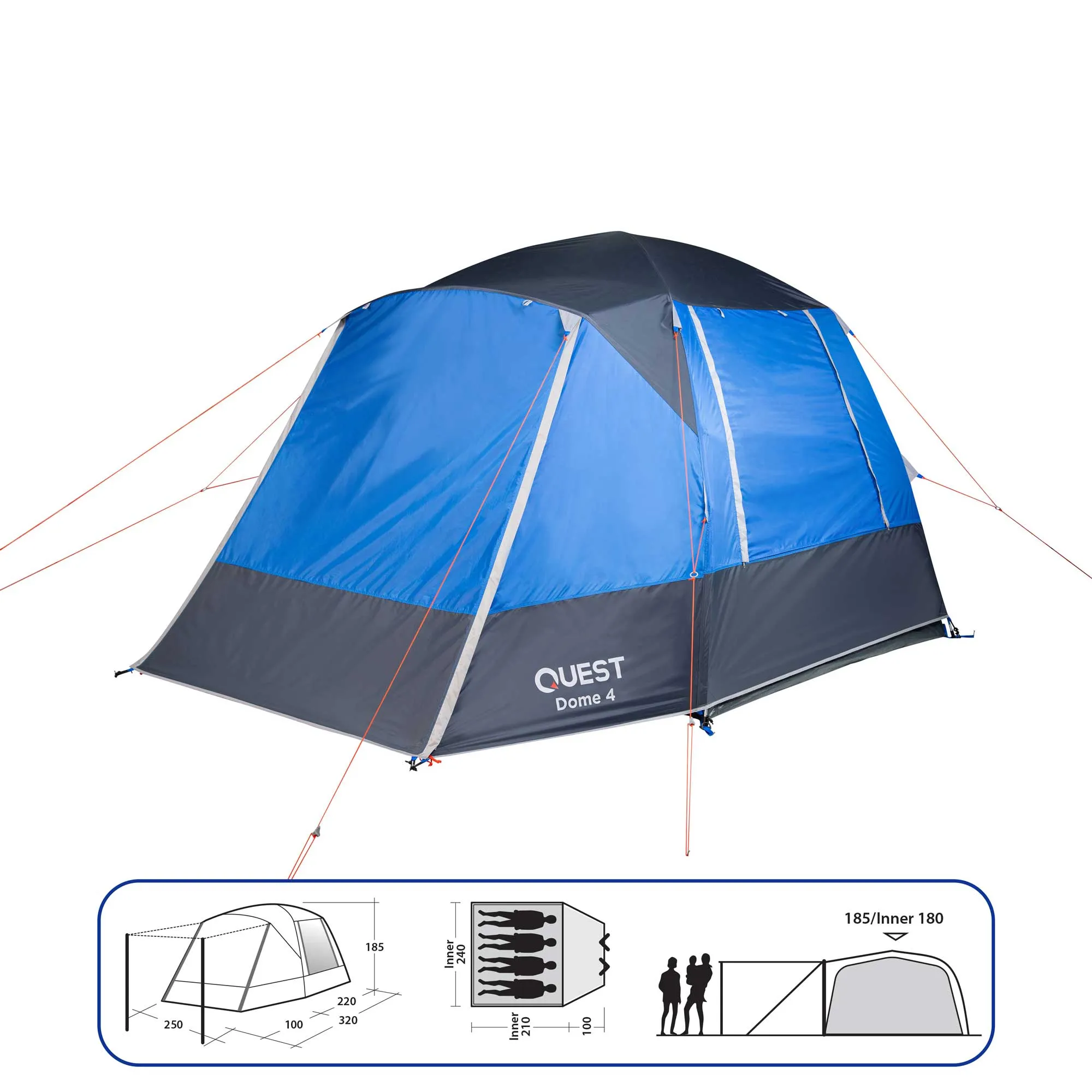 Dome 4 Person Tent