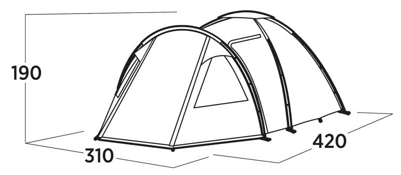 Easy Camp Kinn 5 Person Dome Tent