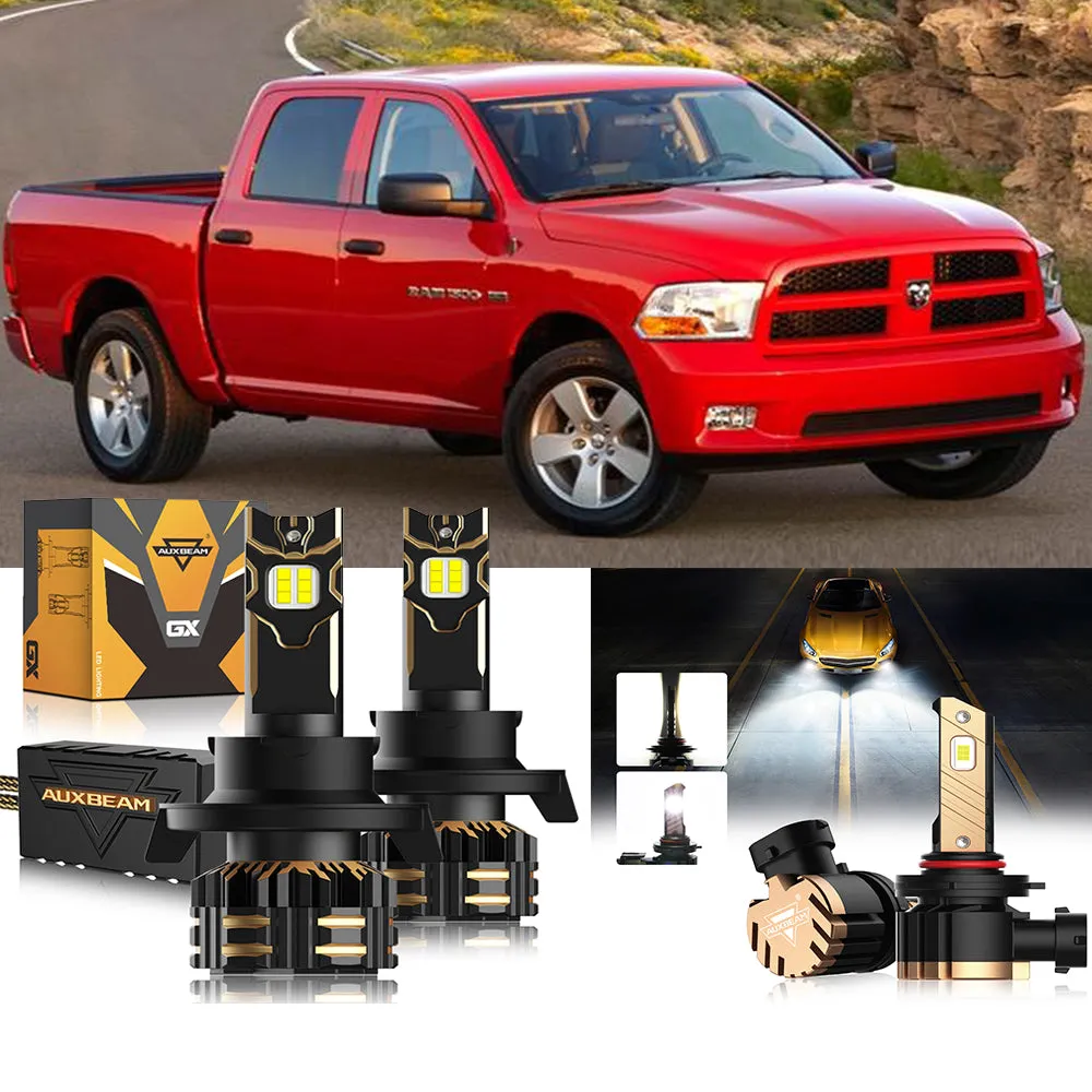 For 2011-2012 Ram 1500 (with 2 headlamps) H13 LED Headlight Bulbs Bundle