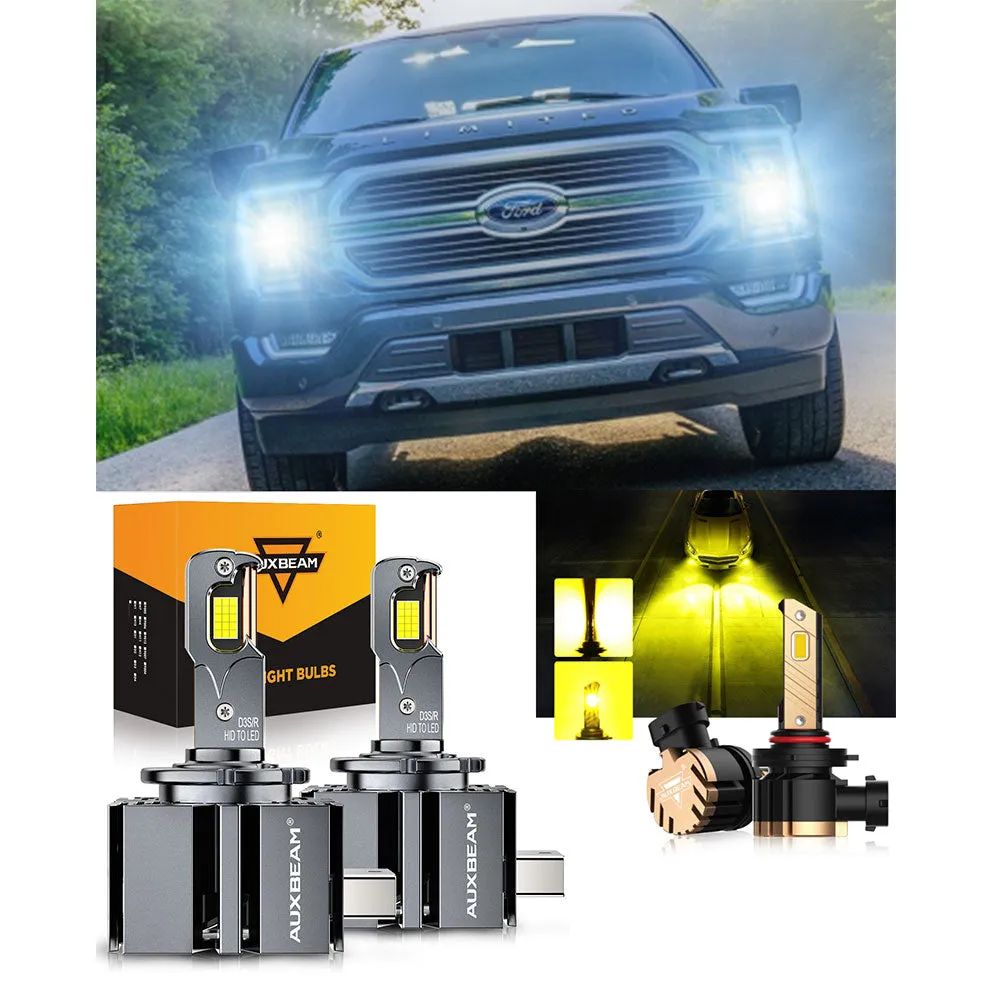 For 2013-2014 Ford F-150 HID D3S LED Headlight Bulbs