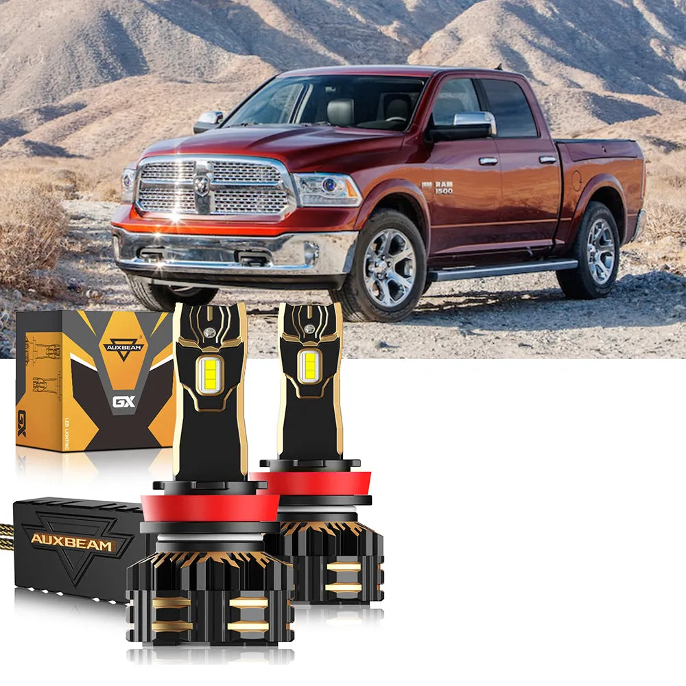 For 2013 Ram 1500 (Without Projector-Type Headlamps) 9005 H11 LED Headlight Bulbs Bundle