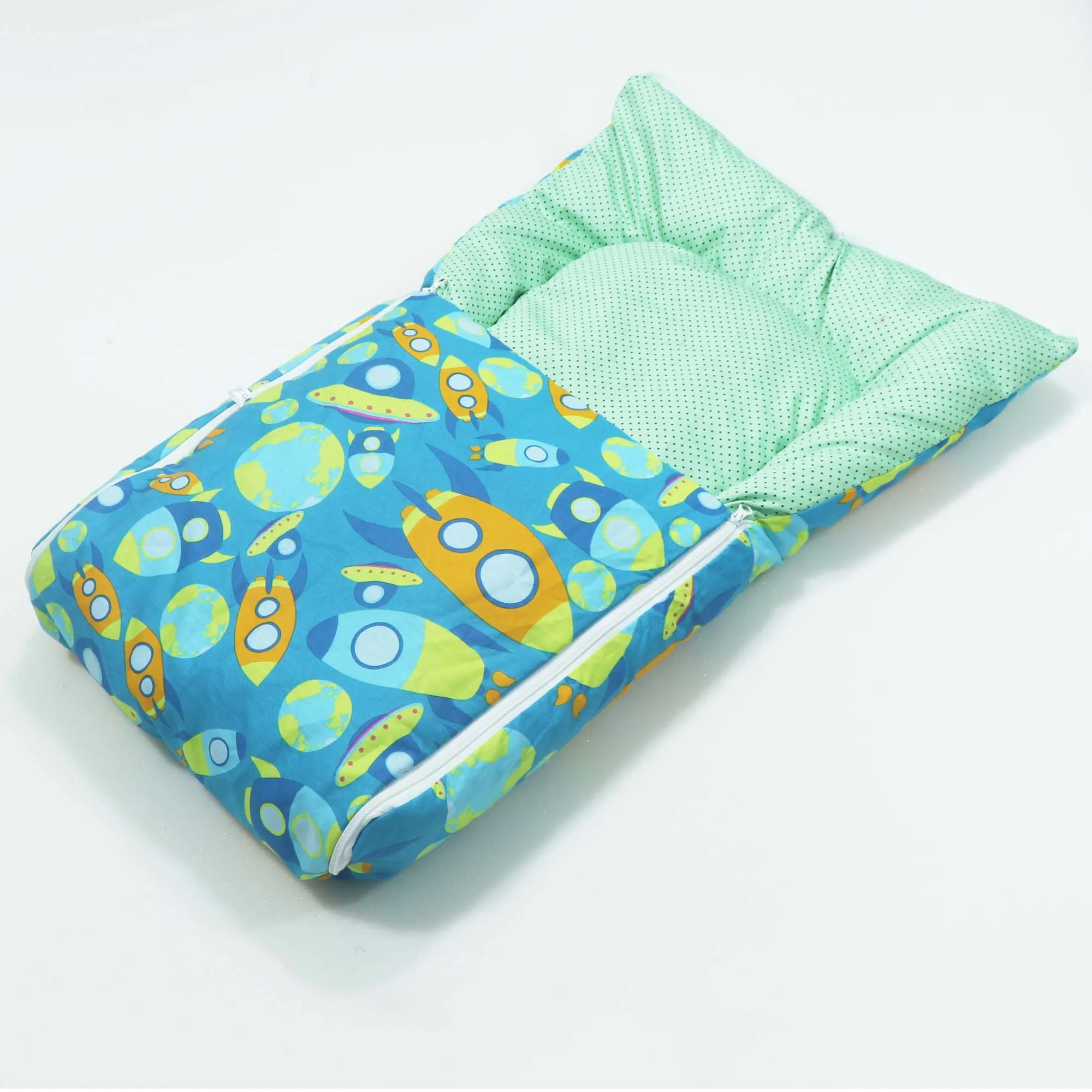 Green Rocket Baby Sleeping Bag N Carrier