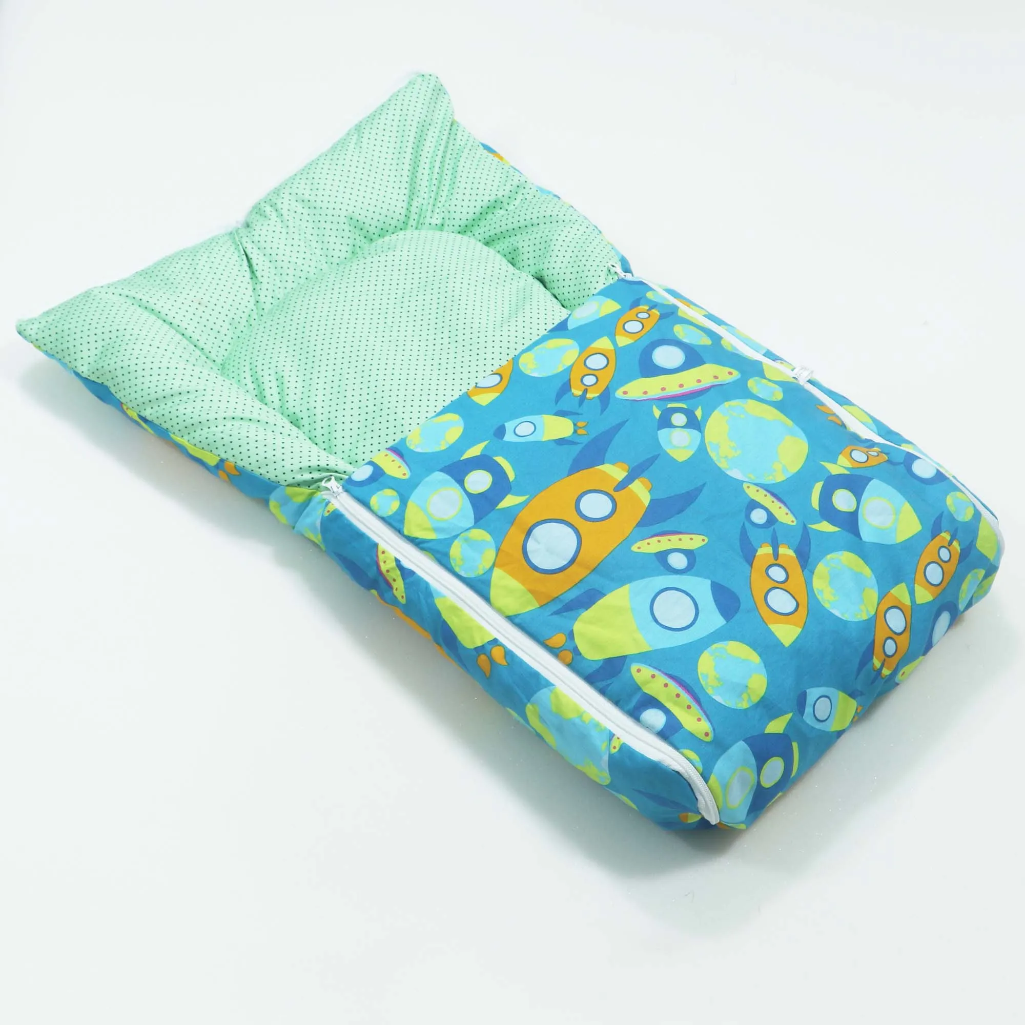 Green Rocket Baby Sleeping Bag N Carrier