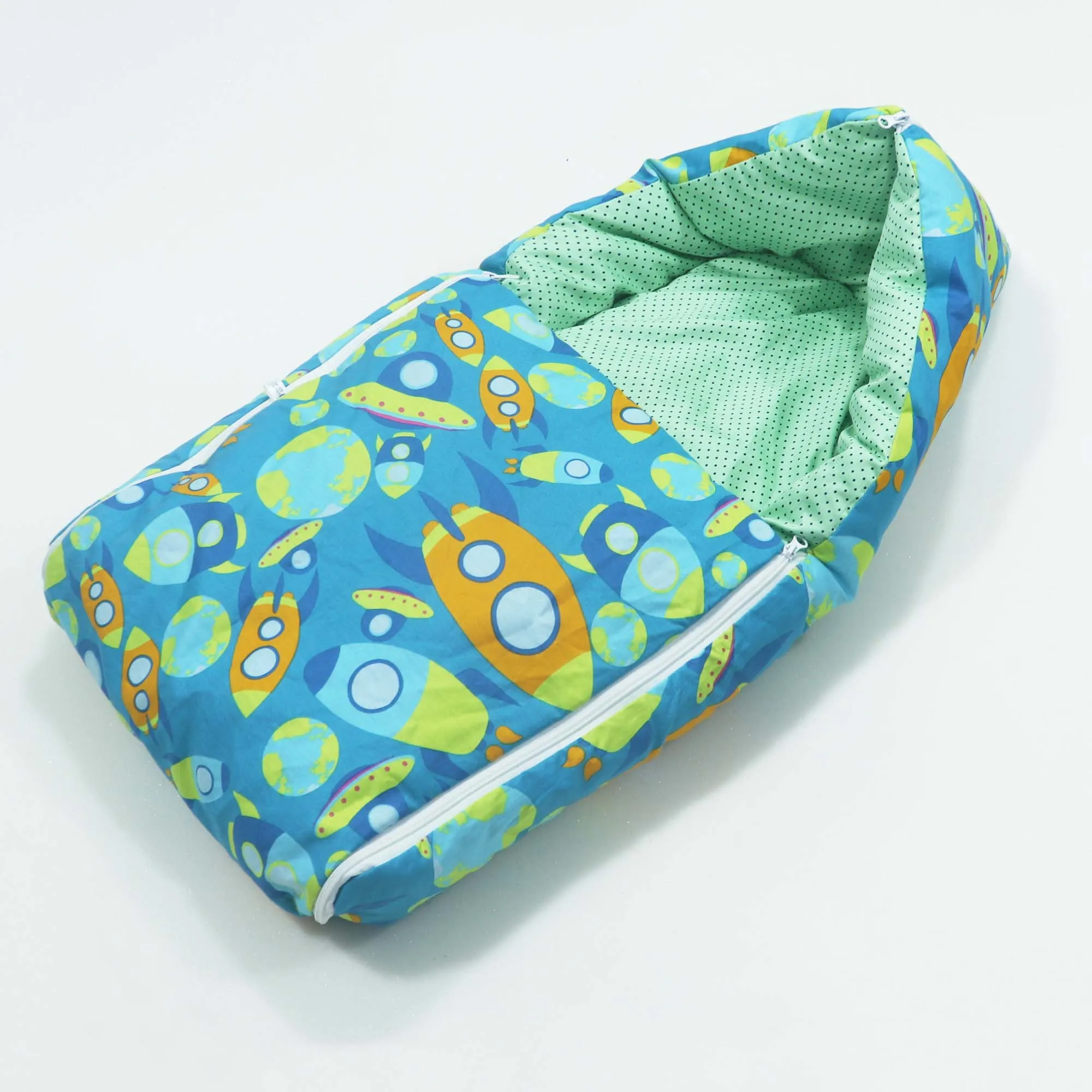 Green Rocket Baby Sleeping Bag N Carrier