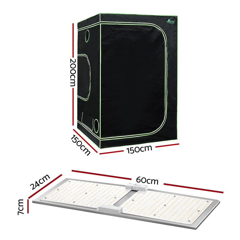 Grow Tent Light Kit 150x150x200CM 2200W LED Full Spectrum