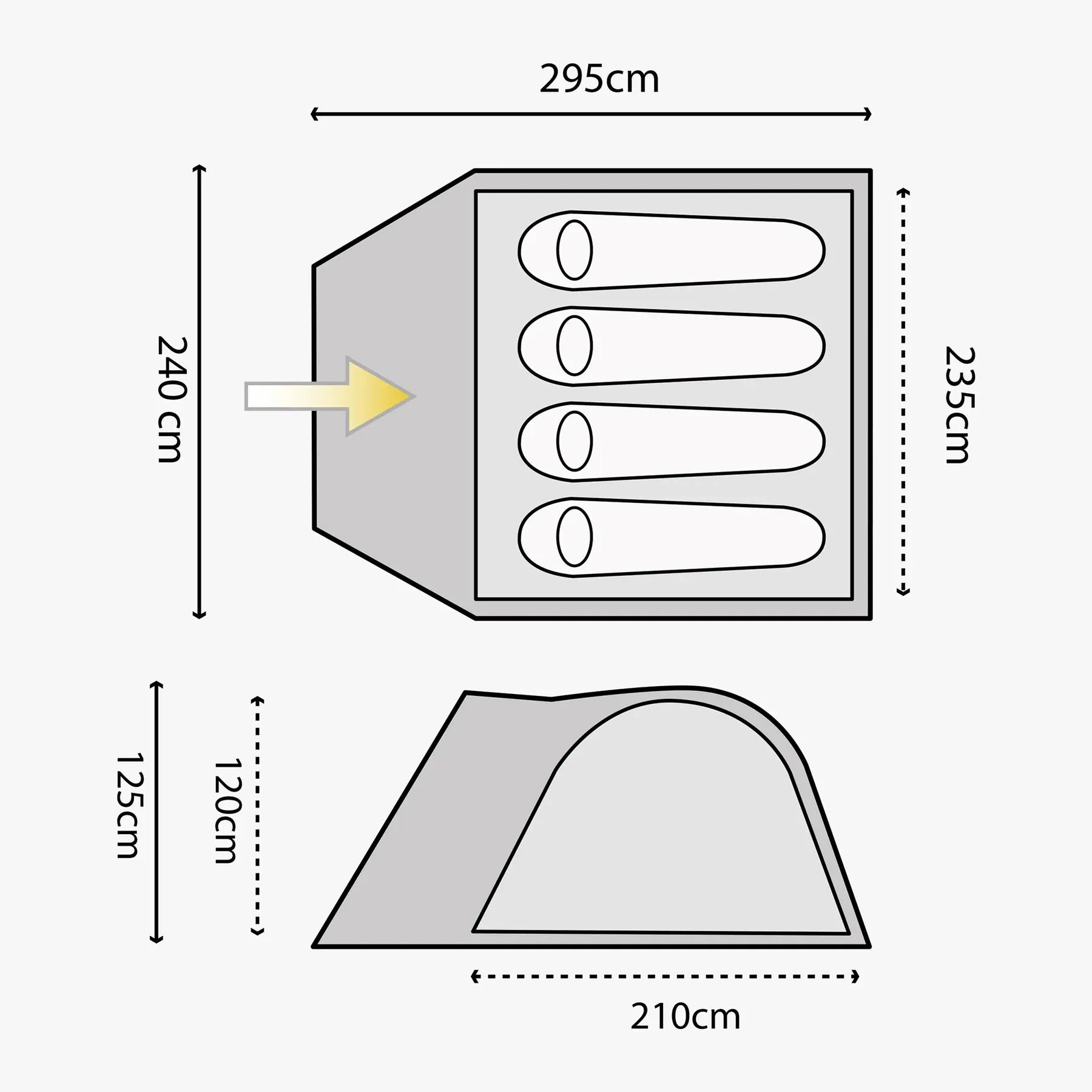 Highlander Juniper 4 Man Tent