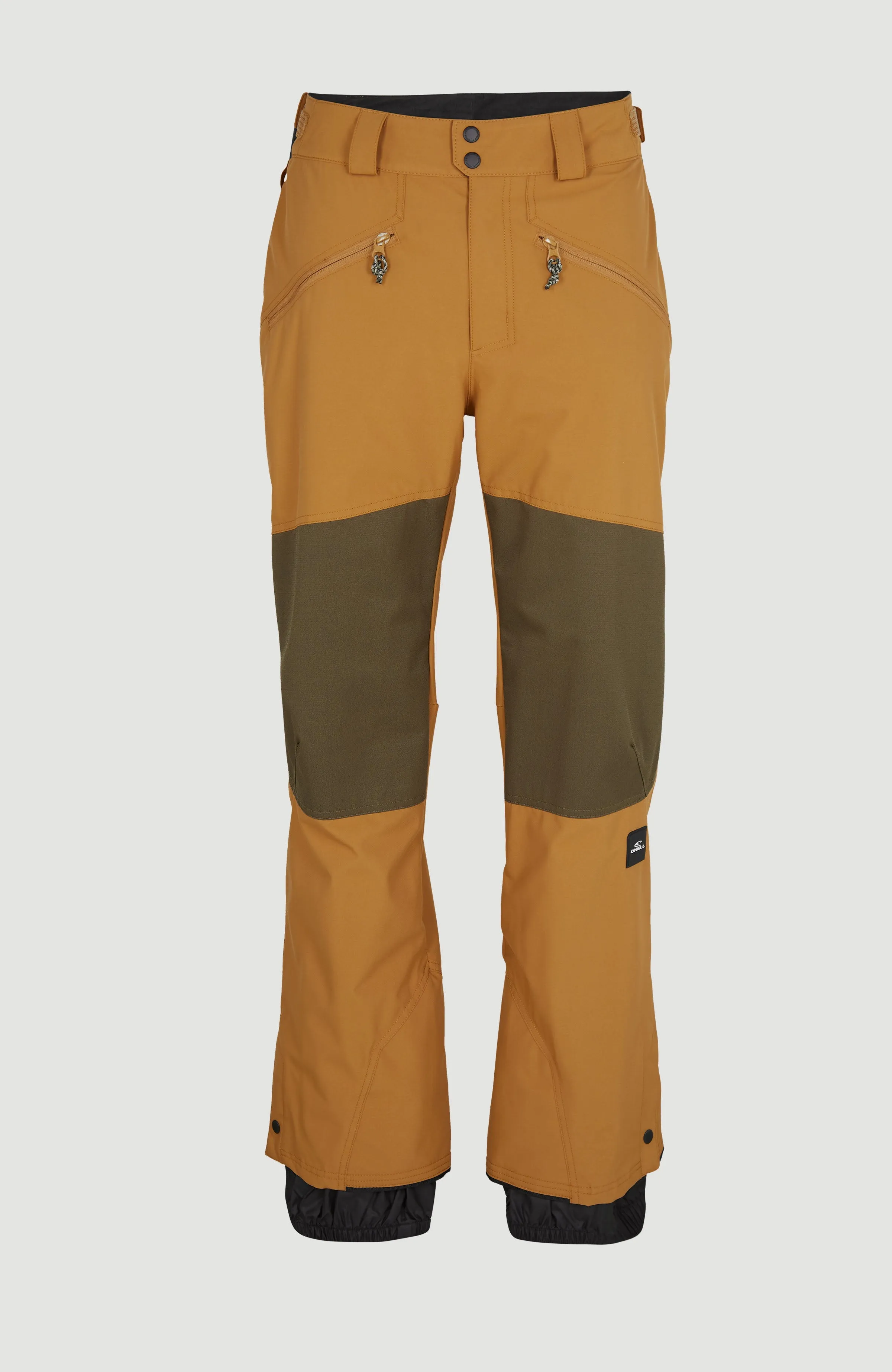 Jacksaw Snow Pants | Rich Caramel Colour block