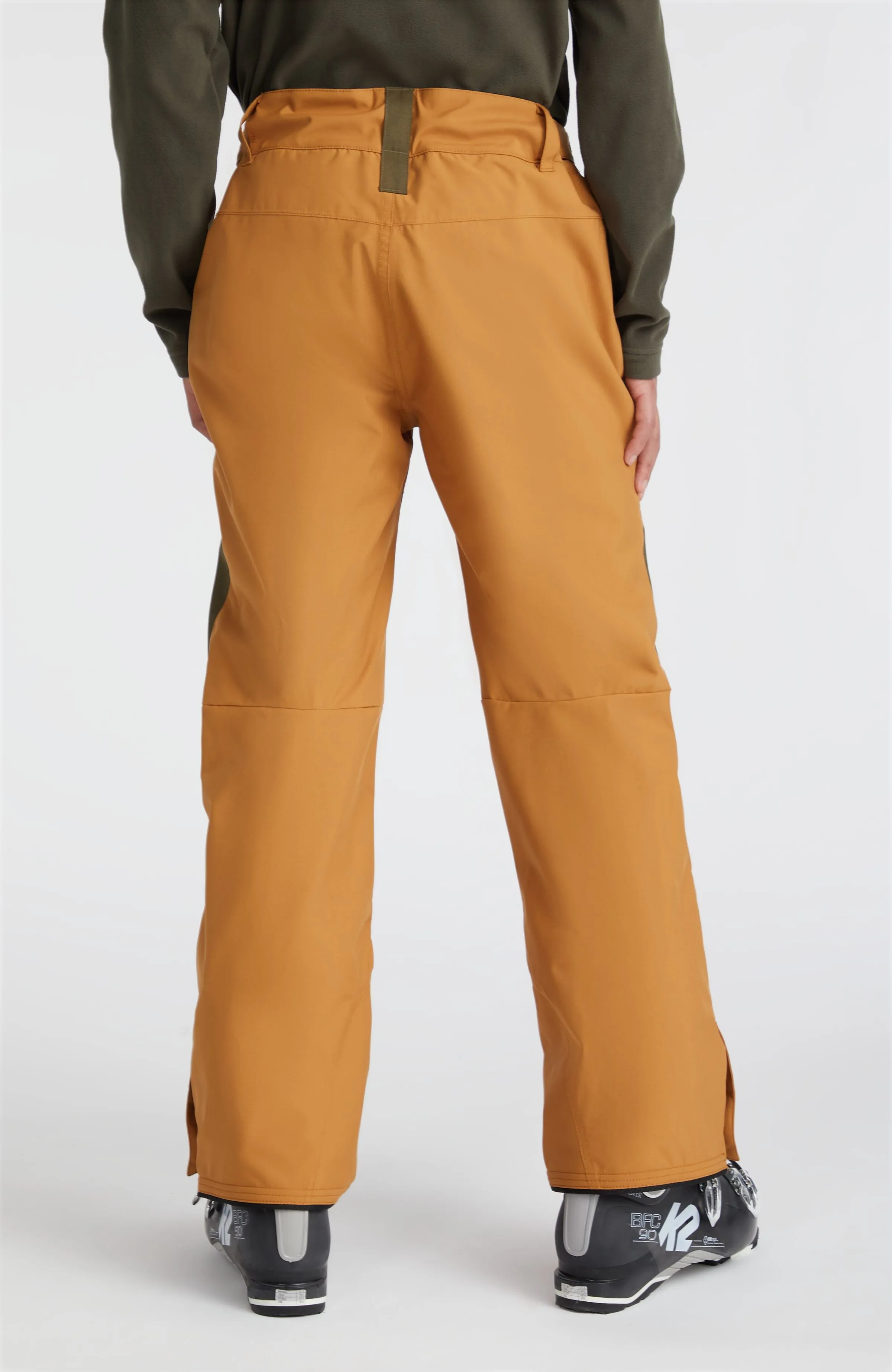 Jacksaw Snow Pants | Rich Caramel Colour block