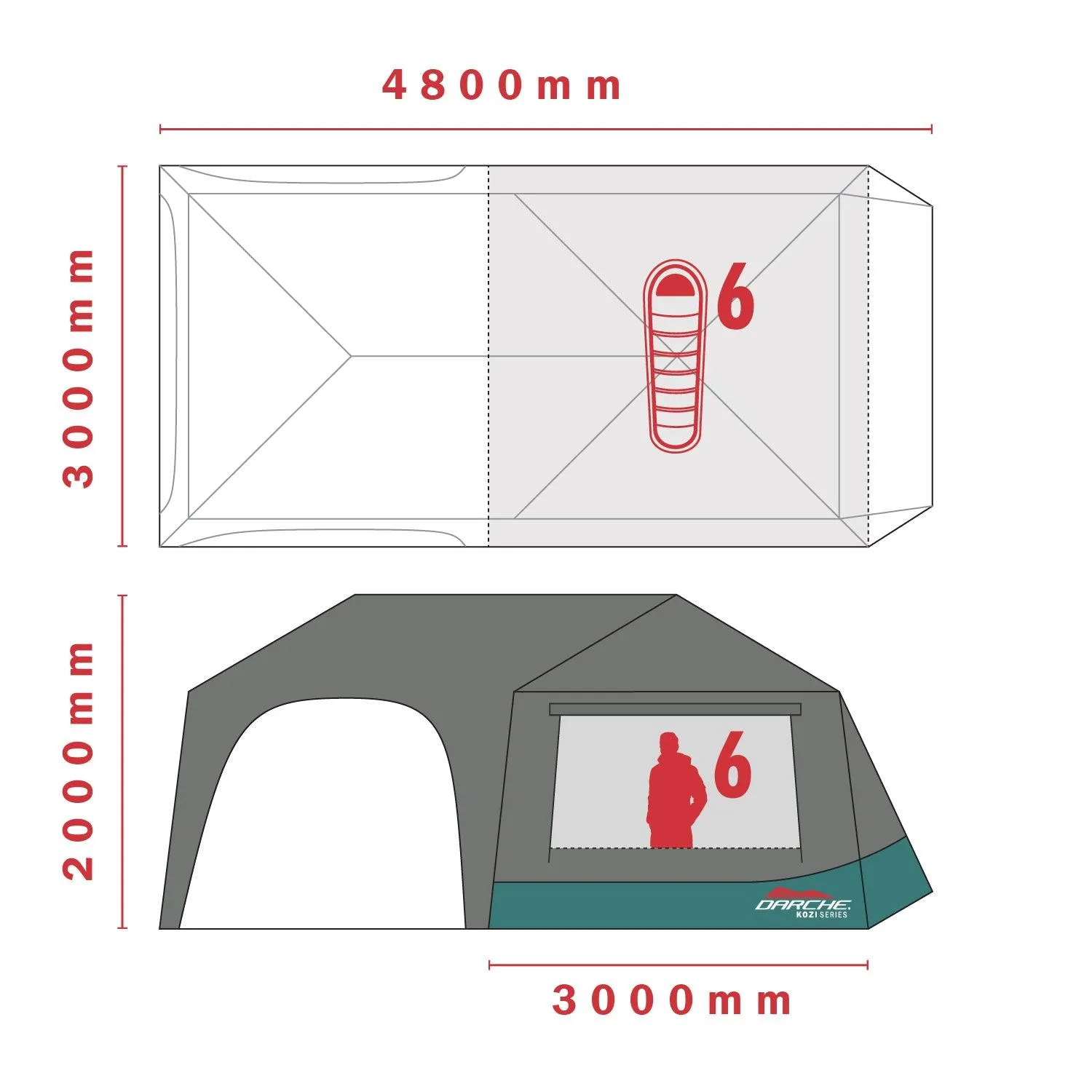 KOZI 6P INSTANT TENT