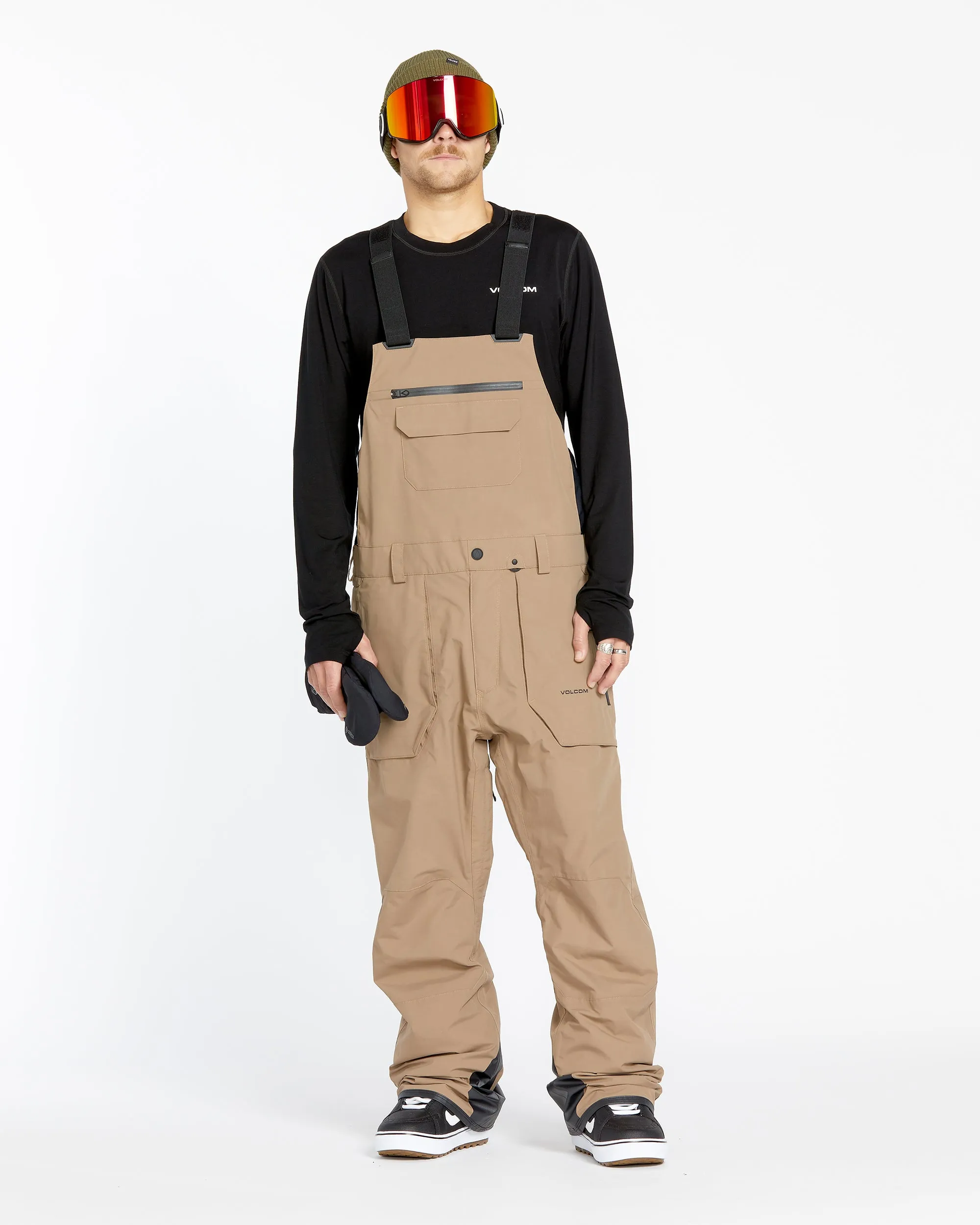 Mens Rain Gore-Tex Bib Overalls - Chestnut Brown