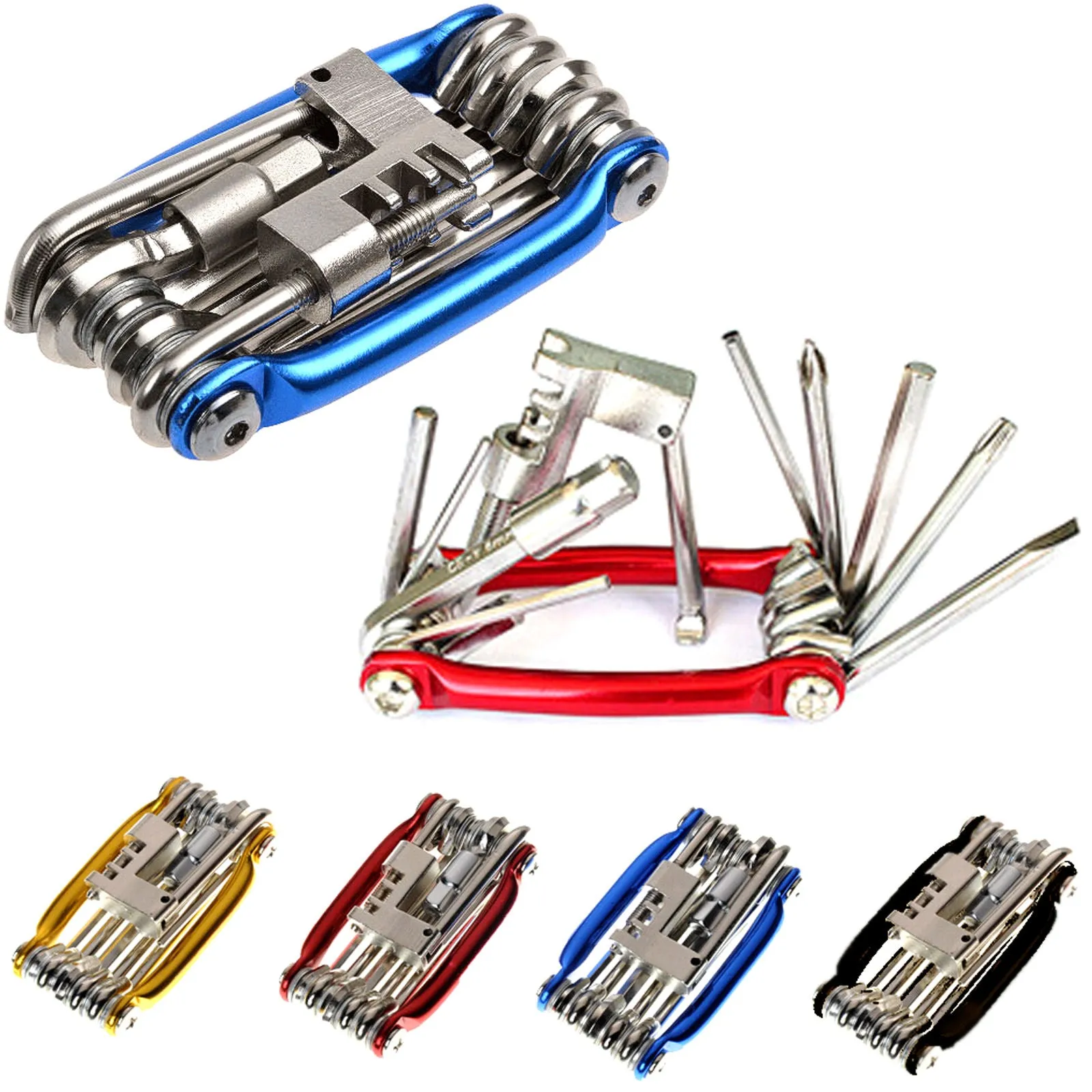 Multifunction Portable 11-in-1 Bike Repair Tool Kits