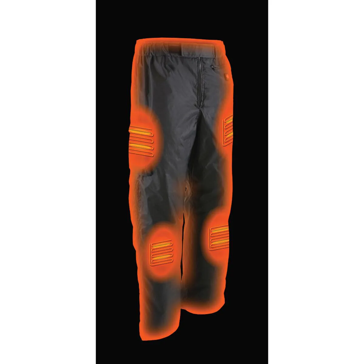 NexGen Heat MPM5720DUAL Men Black Winter Thermal Heated Pants for Ski and Riding w/Harness Wire and Battery Pack