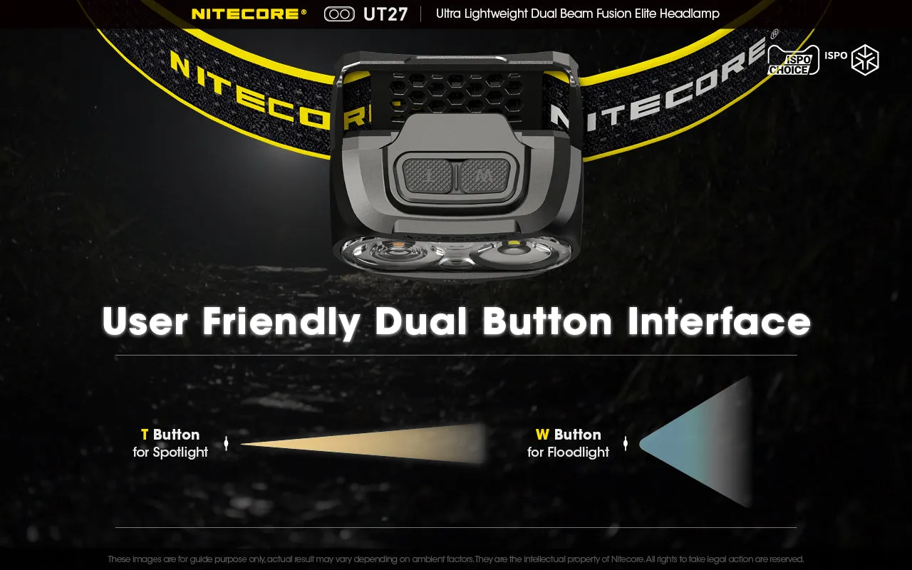 NITECORE 520 LUMENS DUAL BEAM FUSION HEADLAMP (UT27)