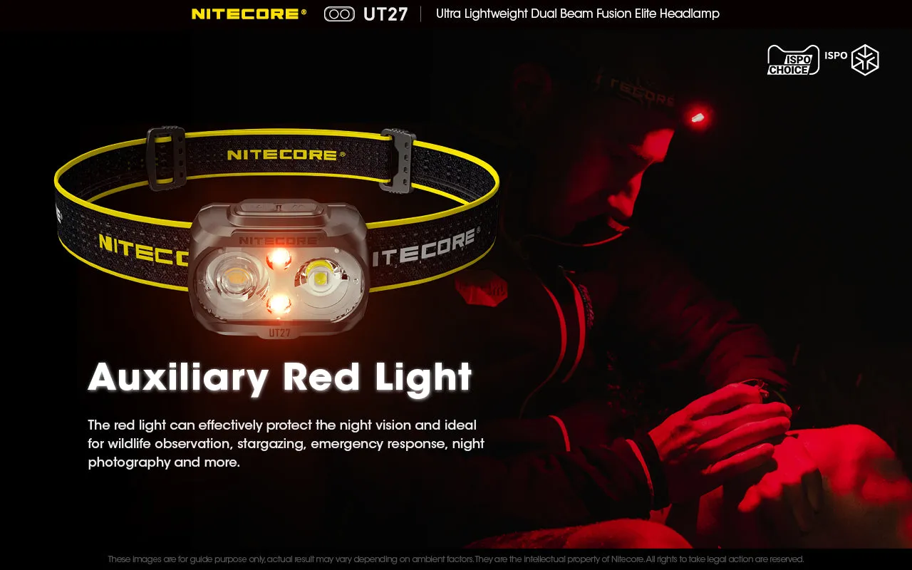 NITECORE 520 LUMENS DUAL BEAM FUSION HEADLAMP (UT27)