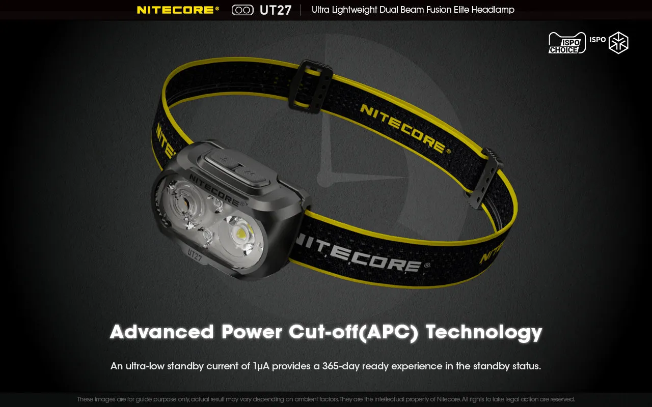 NITECORE 520 LUMENS DUAL BEAM FUSION HEADLAMP (UT27)