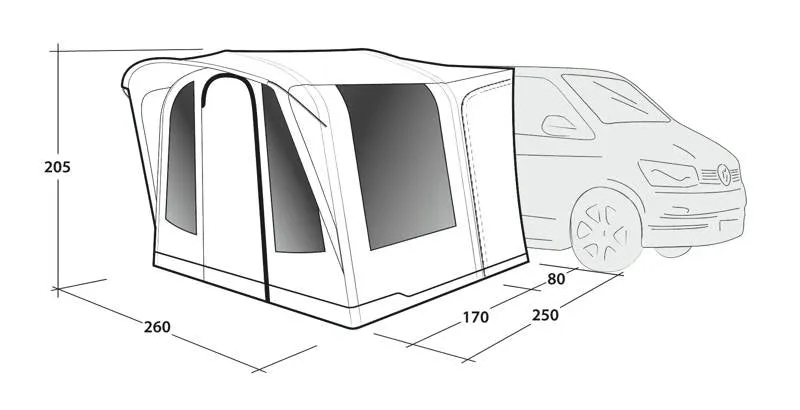 Outwell Santa Monica Air Drive Away Awning