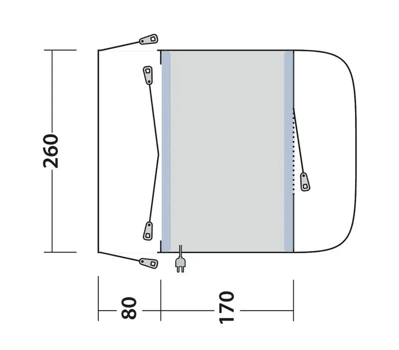 Outwell Santa Monica Air Drive Away Awning