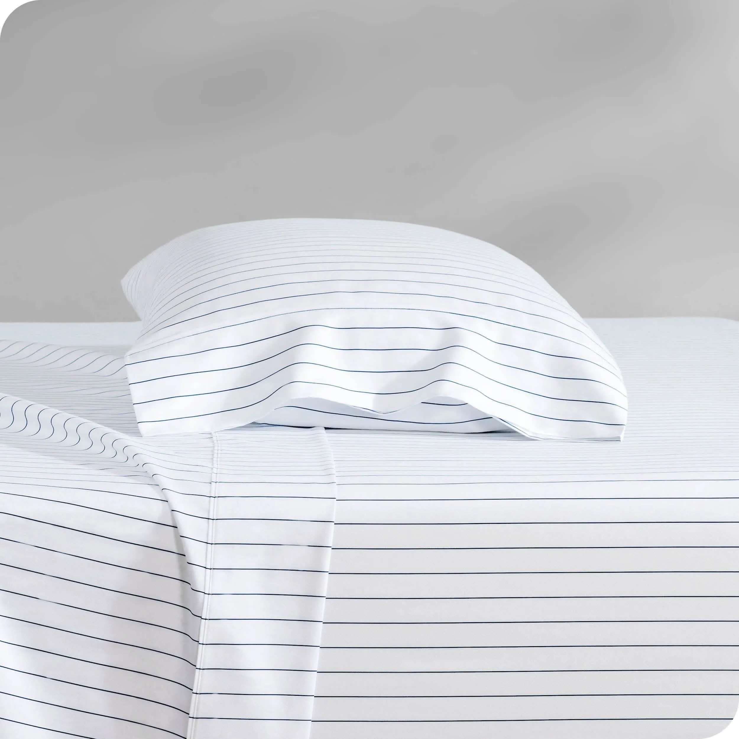 Print Microfiber Hydro-Brushed Sheet Set - Twin