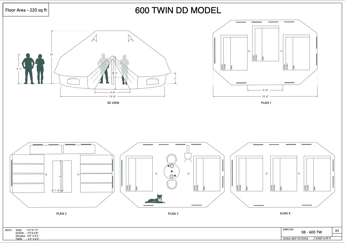 Sibley 600 Twin Pro (Double Door)