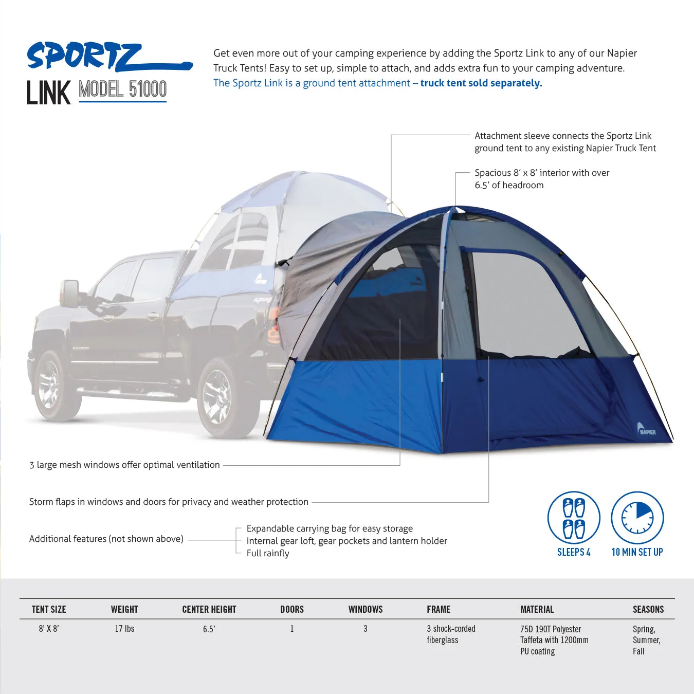 Sportz Link Additional Tent