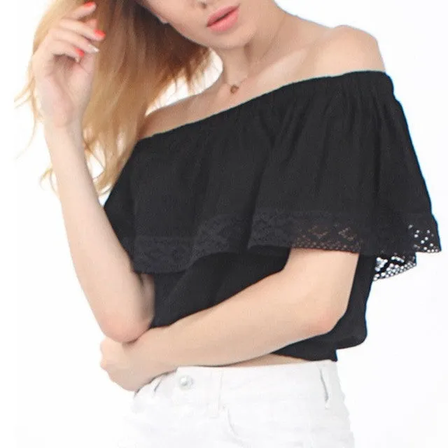 Sweet, Sexy, Off-the-Shoulder Boho Top