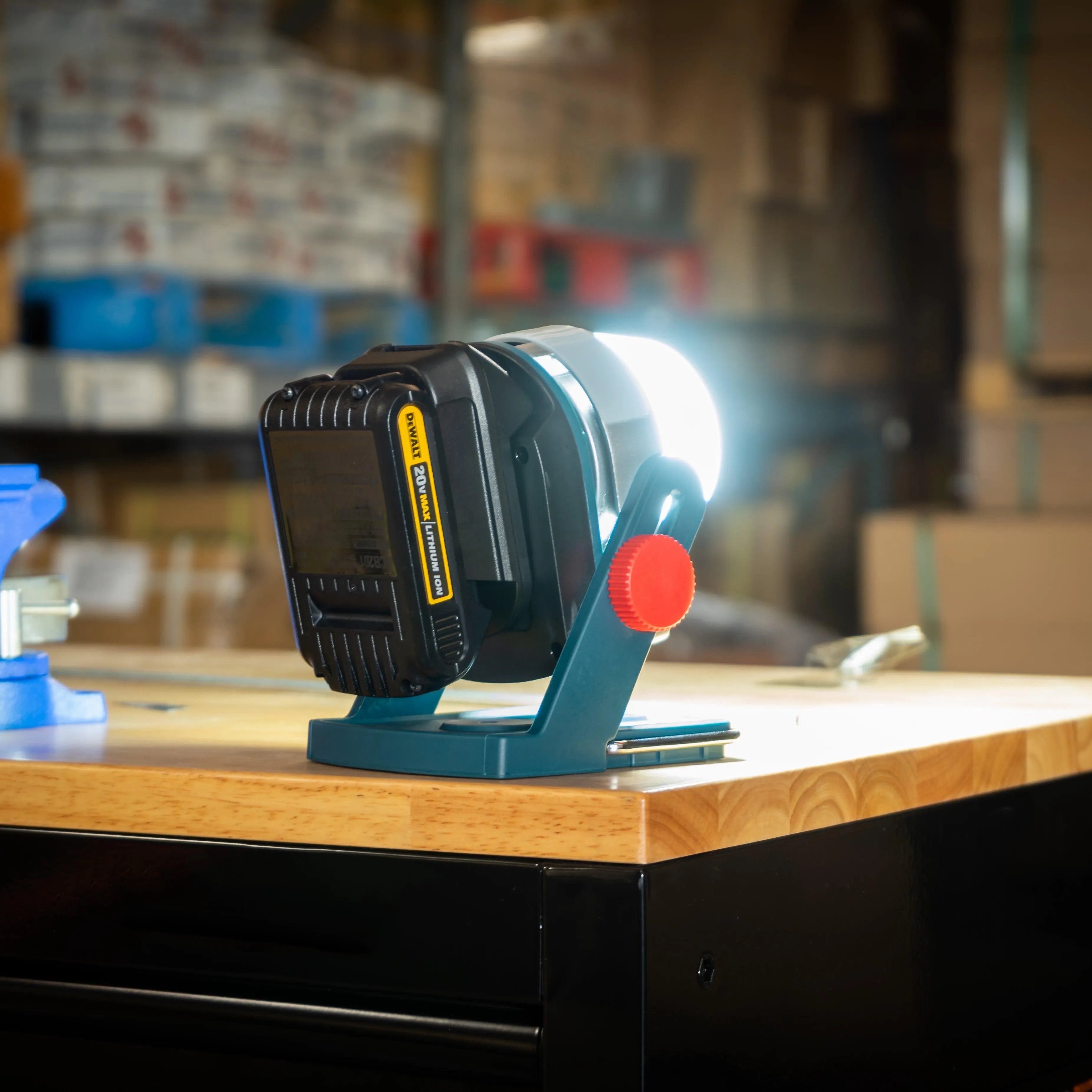 TGR 20W Multi-Battery LED Worklight Powered by Makita, DeWalt, Milwaukee Cordless Tool Batteries