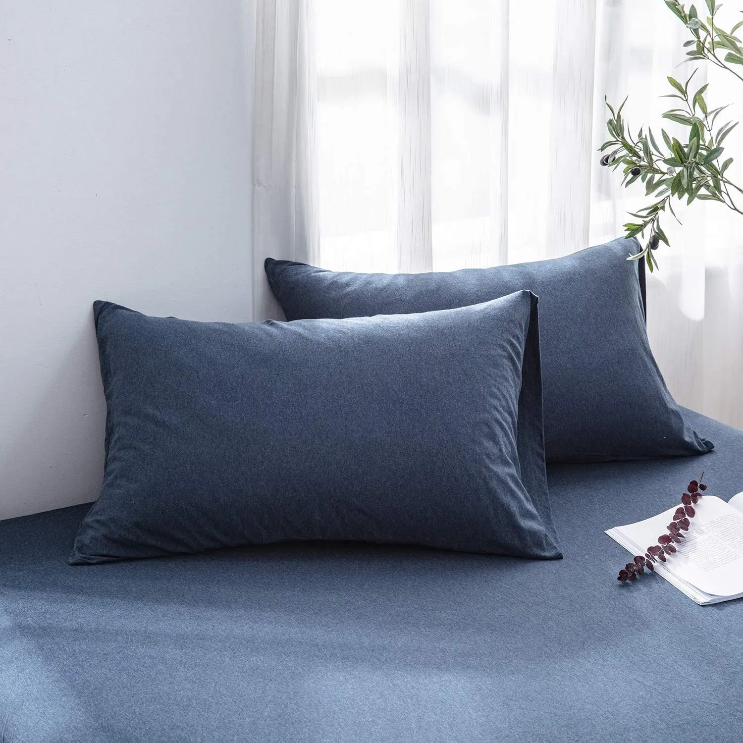 The Loft Navy Fitted Sheet Set