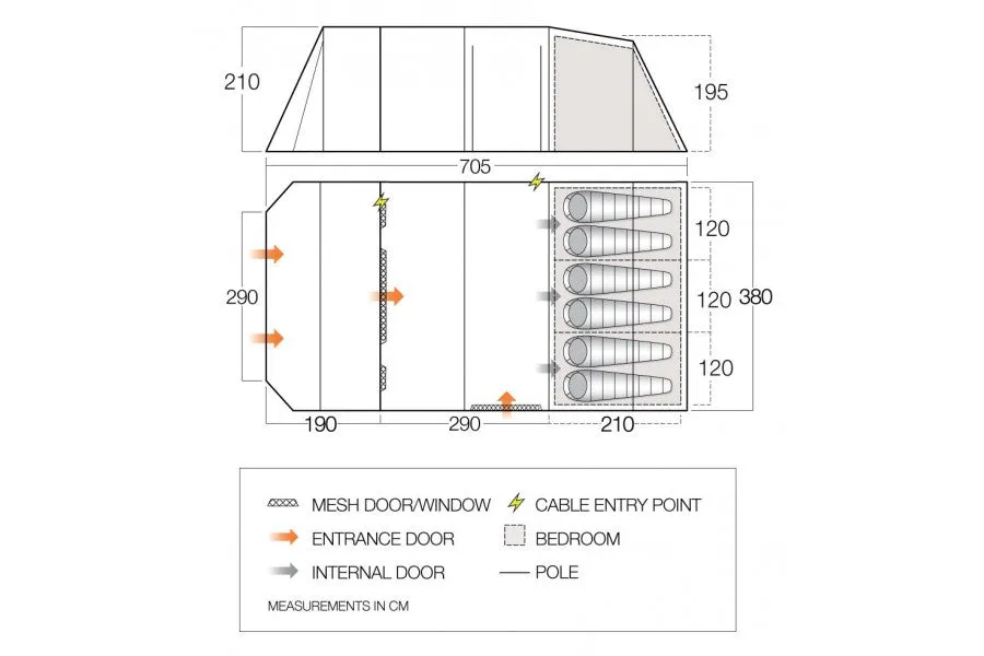 Vango Joro 600XL Poled Tent