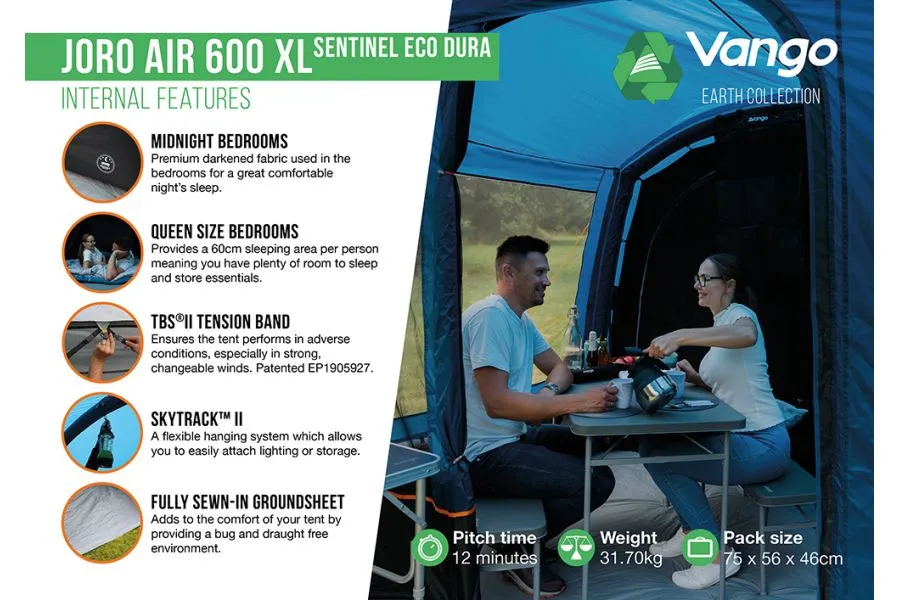 Vango Joro Airbeam 600 XL Eco Dura Package