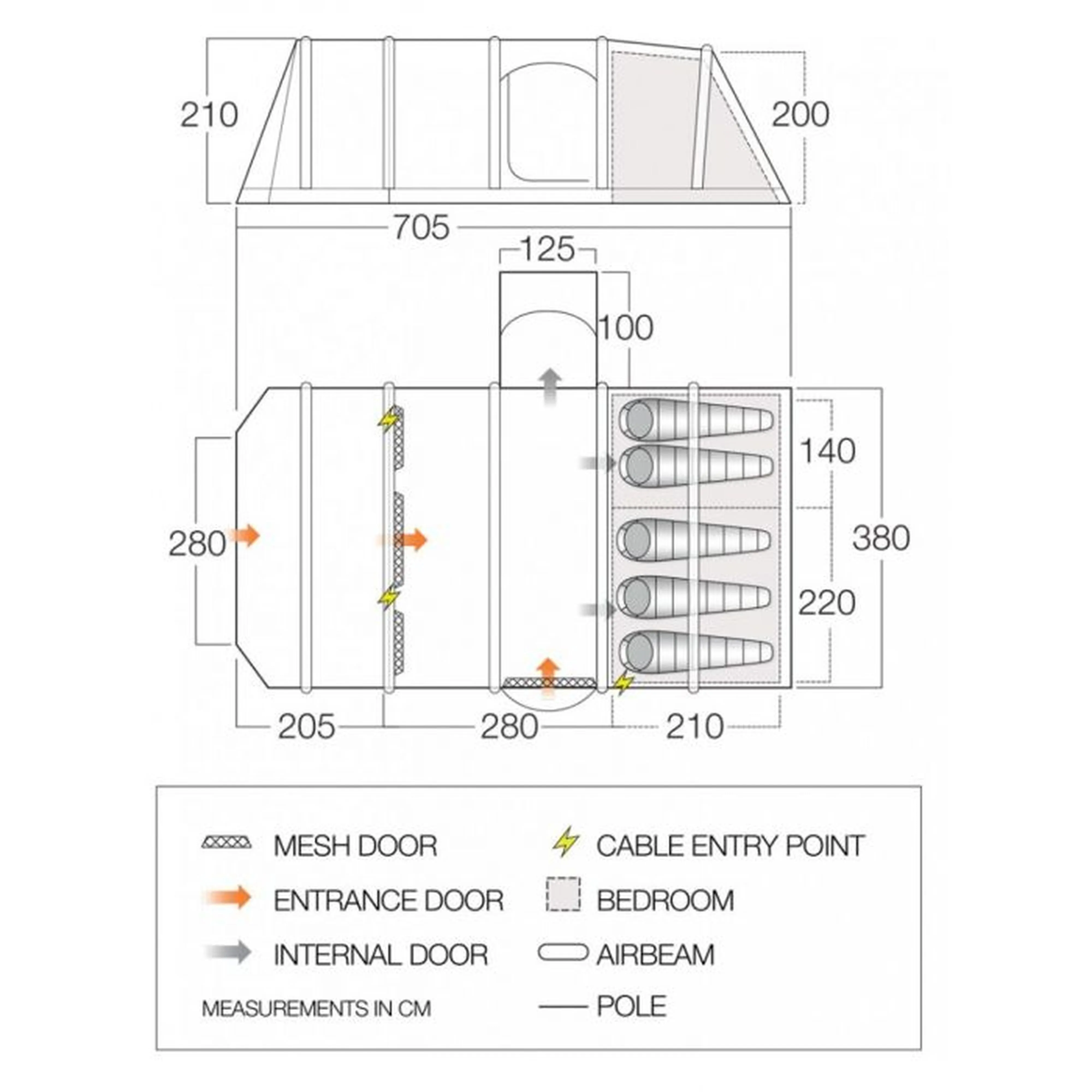 Vango Kapalua Air TC 550XL