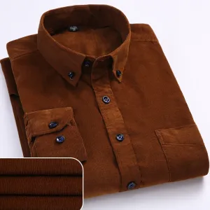 Warm Quality 100% Cotton Collar Casual Shirts For Men Comfortable