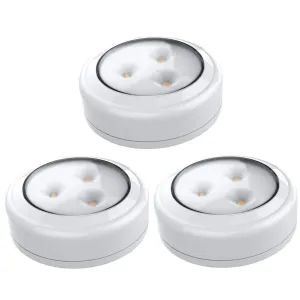 Wireless Led Puck Light 3 Pack, Under Cabinet Lighting, Closet Lights