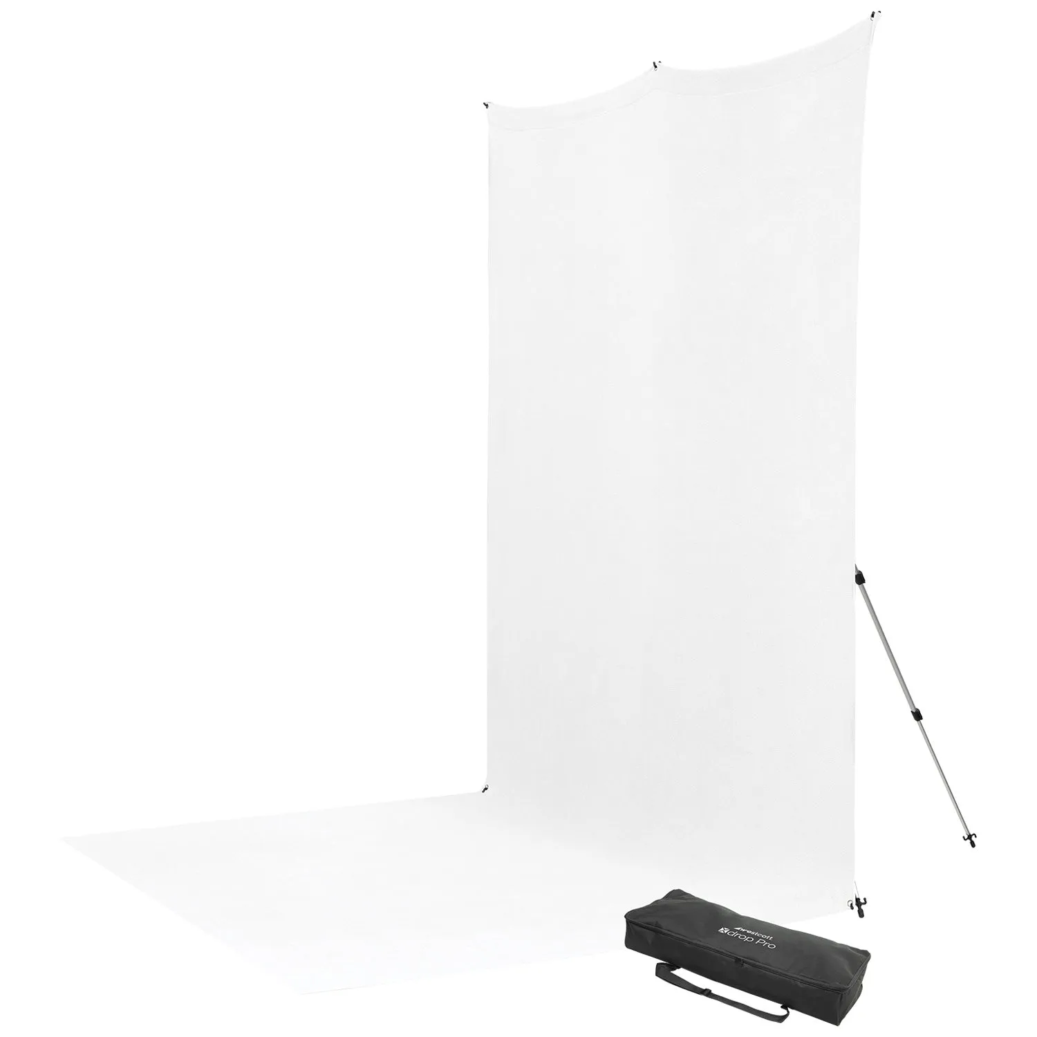 X-Drop Pro Wrinkle-Resistant Sweep Backdrop Kit - High-Key White (8' x 13')