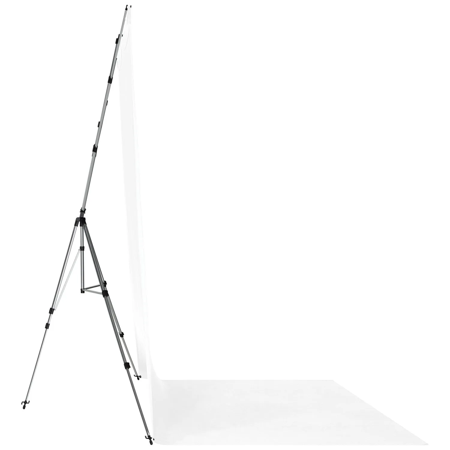 X-Drop Pro Wrinkle-Resistant Sweep Backdrop Kit - High-Key White (8' x 13')